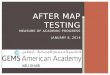 AFTER MAP Testing MEASURE OF ACADEMIC  PROGRESS  January 8, 2014
