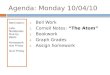 Agenda: Monday 10/04/10