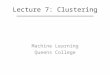 Lecture 7: Clustering