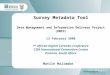 Survey Metadata Tool Data Management and Information Delivery Project (DMID) 13 February 2008