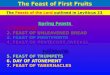 The Feast of First Fruits
