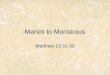 Manini  to Monstrous