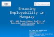 Ensuring Employability in Hungary