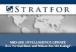 MID-2011 INTELLIGENCE UPDATE - How We  Got Here and Where Are We Going? -