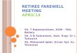 Retiree Farewell Meeting April’14