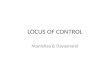 LOCUS OF CONTROL