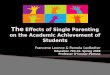 The  Effects of Single Parenting on the Academic Achievement of Students