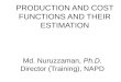 Md. Nuruzzaman,  Ph.D. Director (Training), NAPD