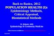 N. Birkett,  MD Epidemiology & Community Medicine