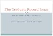 The Graduate Record Exam