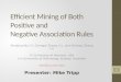 Efficient Mining of Both Positive and Negative Association Rules