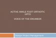 Active Ankle Foot Orthotic (AFO) Voice of the Engineer