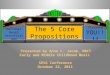 The 5 Core Propositions