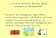 It’s time to teach our families about Emergency Preparedness!