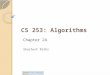 CS  253:  Algorithms