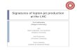 Signatures of lepton-jet production  at the LHC