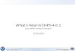 What’s New in CHPS-4.0.1 (non FEWS related changes) 11/14/2013