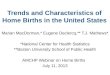 Trends and Characteristics of Home Births in the United States