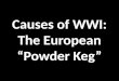 Causes of WWI: The European “Powder Keg”