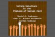 Voting Solutions  to the  Problem of Social Cost