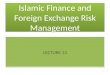 Islamic Finance and Foreign Exchange Risk Management