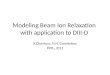 Modeling Beam Ion Relaxation with application to DIII-D