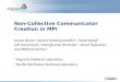 Non-Collective Communicator Creation in MPI