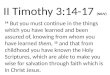 II Timothy 3:14- 17 (NKJV)
