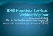 IDHS Homeless Services   WebinarWebinar
