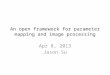 An open framework for parameter mapping and image processing
