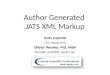 Author Generated  JATS XML Markup