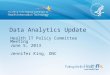 Data Analytics Update