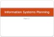 Information Systems Planning