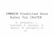 EMMREM Predicted Dose Rates for  CRaTER