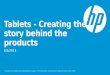 Tablets - Creating the story behind the products