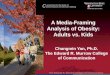 A Media-Framing Analysis of Obesity: Adults vs. Kids
