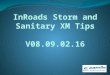 InRoads Storm and Sanitary XM Tips V08.09.02.16