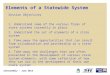 Elements of a Statewide System