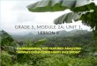 GRADE 5, MODULE 2A: UNIT 1,  LESSON  5