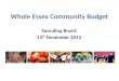 Whole Essex Community Budget