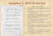 Question 1: 1875  To-Do List