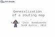 Generalization  of a routing  map
