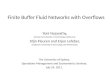 Finite Buffer Fluid Networks with Overflows