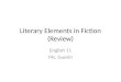 Literary Elements in Fiction (Review)