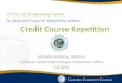 Credit Course Repetition