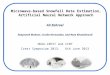 Microwave-based Snowfall Rate Estimation, Artificial Neural Network Approach