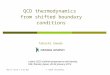 QCD  t hermodynamics  from shifted boundary conditions