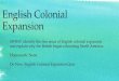 English Colonial Expansion