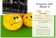 English 100 Week 6
