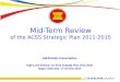 Mid-Term  Review of the ACSS Strategic Plan 2011-2015